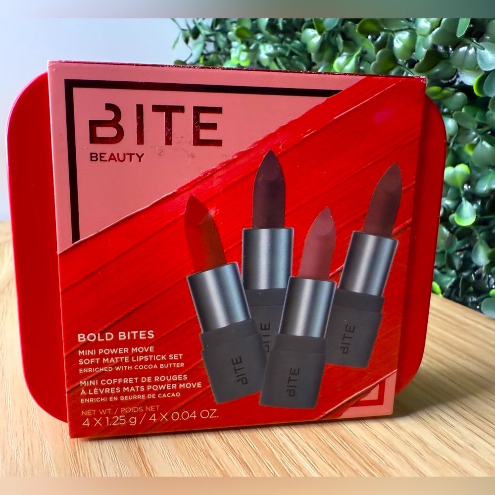 NEW: Bite Beauty Bold Bites Mini Matte Lipsticks - Set of 4